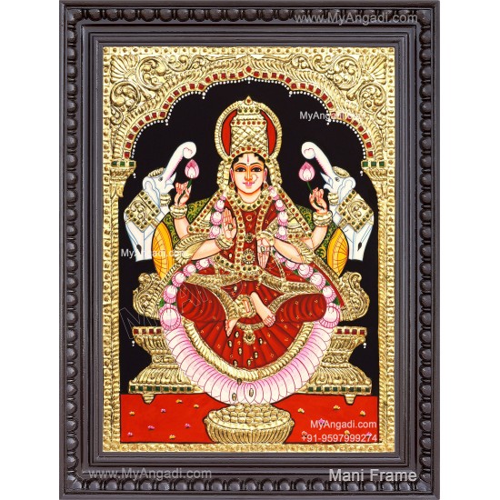 Gajalakshmi Tanjore Painting