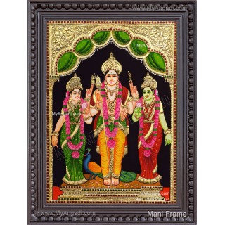 Murugar valli deivanai Tanjore Painting