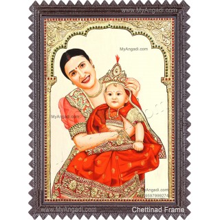 Customized Portrait Tanjore Painting