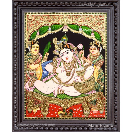 Butter Krishna Tanjore Painting