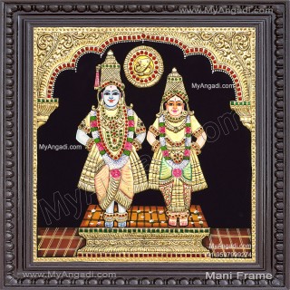 Vittal Rukmani Tanjore Painting