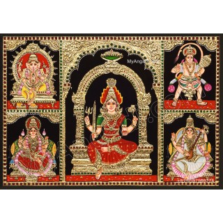 5 Panel  Tanjore Painting