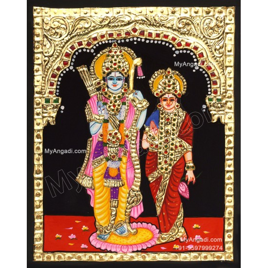 Ram Sita Tanjore Painting