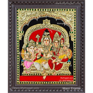 Shiva Family Tanjore Paintings