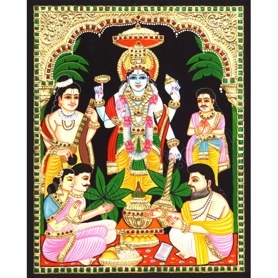 Sathyanarayana Tanjore Painting