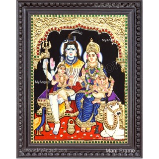Shiva Family Tanjore Paintings