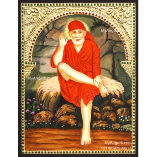 Saibaba Tanjore Painting