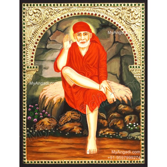 Saibaba Tanjore Painting