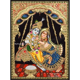 Radha Krishna Tanjore Paintings