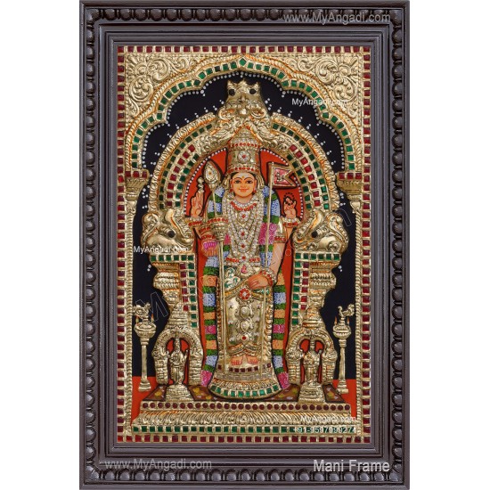Thiruchendhur Murugan 3D Tanjore Painting