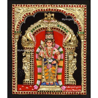 Murugan 3D Tanjore Painting Murugan 3D Tanjore Painting