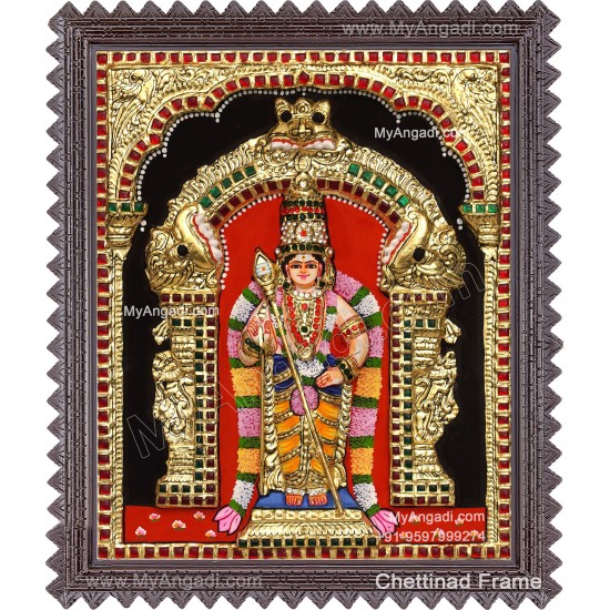 Murugan 3D Tanjore Painting