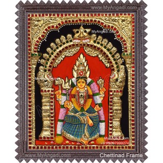 Ariyur Sellandi Amman 3D Tanjore Painting