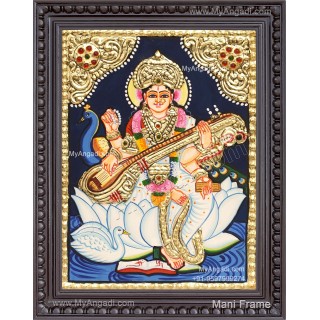 Saraswathi Tanjore Painting