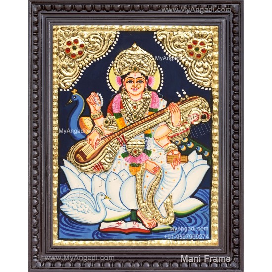 Saraswathi Tanjore Painting