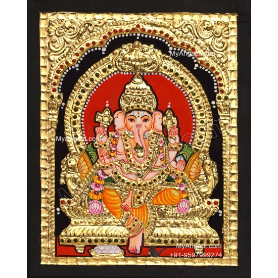 Ganapathi Tanjore Painting 