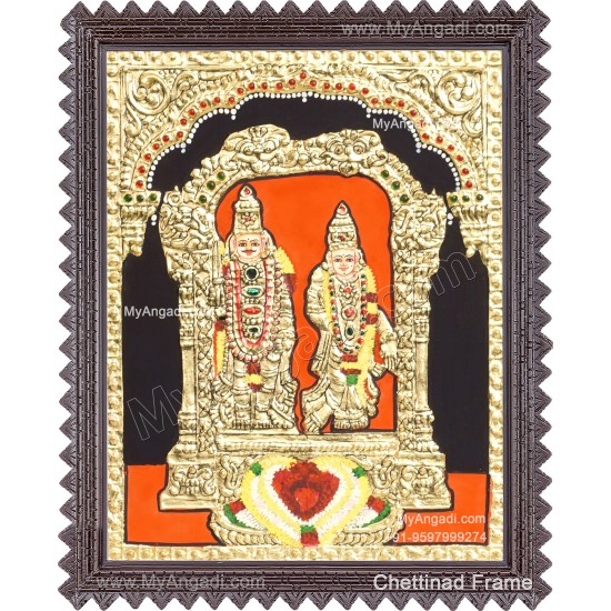 Arulmigu Raajaswamy Nallamangai Amman Tanjore Painting
