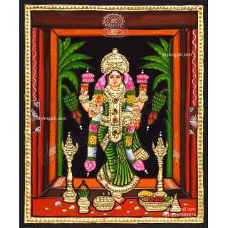 Grahalakshmi Tanjore Painting