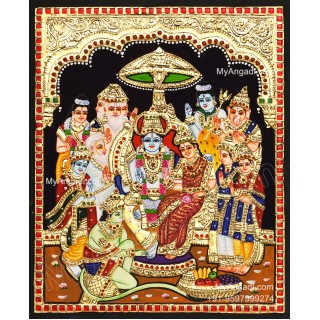 Ramar Pattabhisekam Tanjore Painting Ramar Pattabhisekam Tanjore Painting