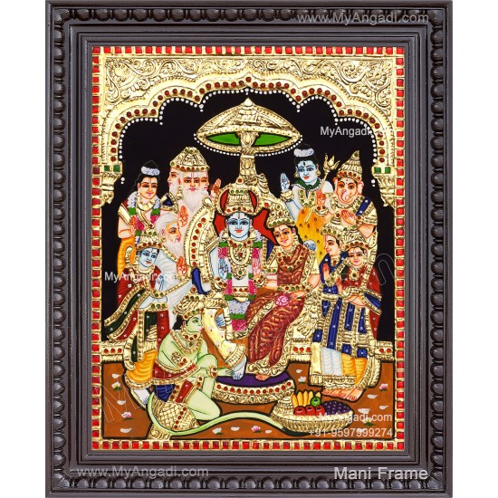 Ramar Pattabhisekam Tanjore Painting