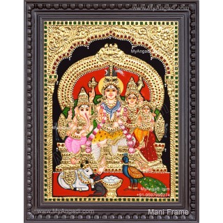 Shiva Family Tanjore Painting