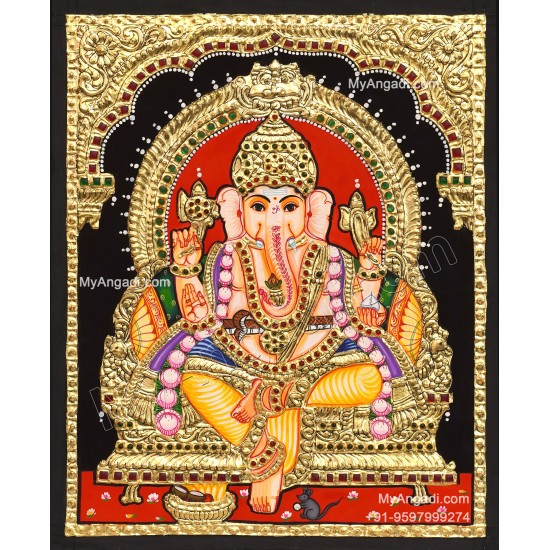 Ganesha Tanjore Painting
