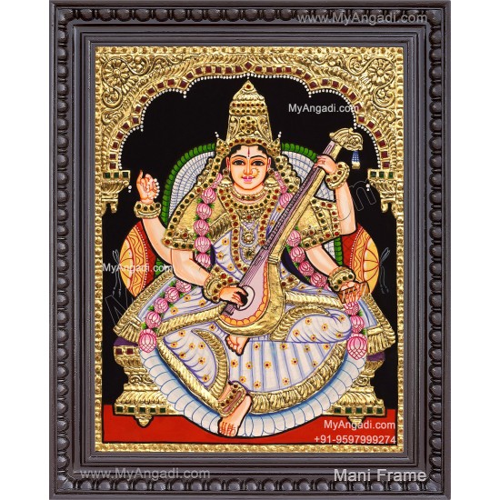 Saraswathi Tanjore Painting
