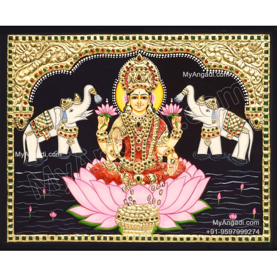 Gajalakshmi Tanjore Paintings
