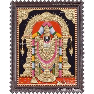 Thirupathi  Venkatachalapathi Tanjore Painting