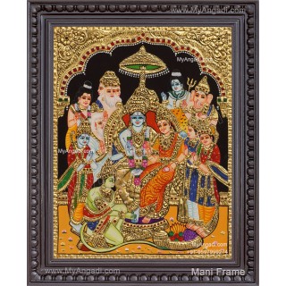 Ramar Pattabhisekam Tanjore Painting
