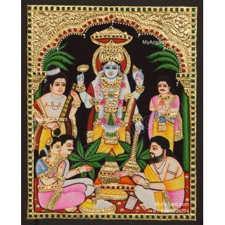 Sathya Narayana Swami Tanjore Painting