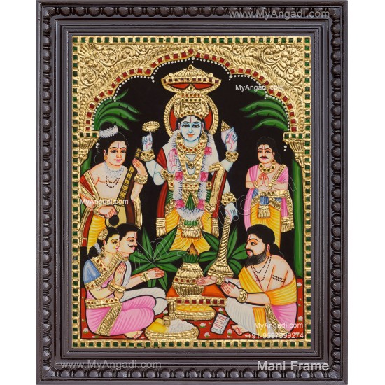 Sathya Narayana Swami Tanjore Painting