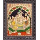 Krishna With Gopies Tanjore Painting
