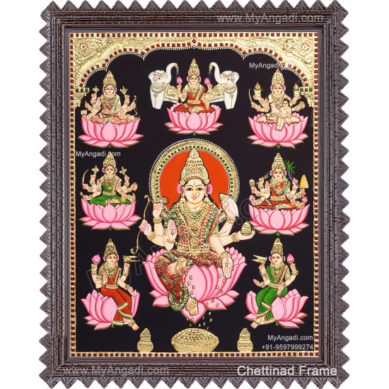 Ashta Lakshmi Tanjore Painting