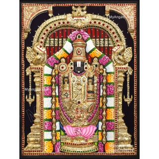 3D Balaji Lakshmi Tanjore Painting