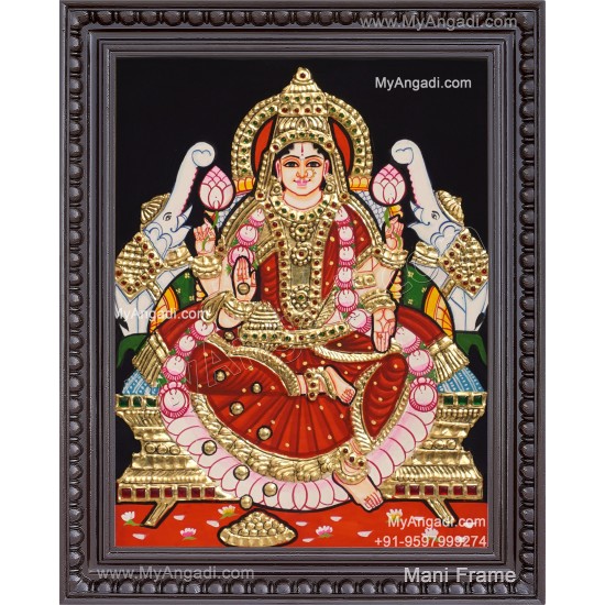 Gaja Lakshmi Tanjore Painting