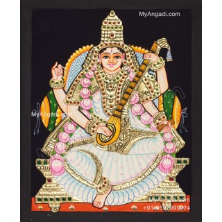 Saraswathi Tanjore Painting