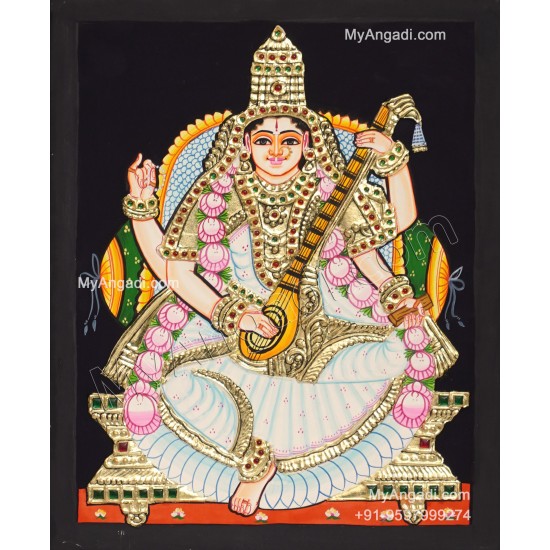 Saraswathi Tanjore Painting