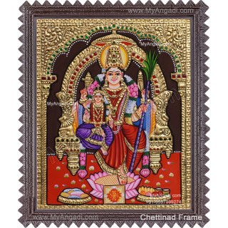 Lalitha Devi With Balambigai Tanjore Painting