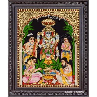 Sathya Narayana Swami Tanjore Painting