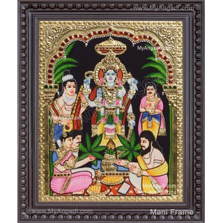 Sathya Narayana Swami Tanjore Painting
