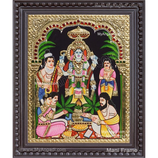 Sathya Narayana Swami Tanjore Painting