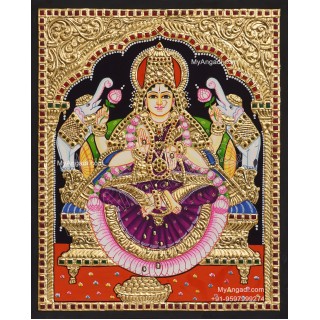Gaja Lakshmi Tanjore Painting