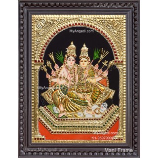 Kameshwara Kameshwari Tanjore Painting Kameshwara Kameshwari Tanjore Painting