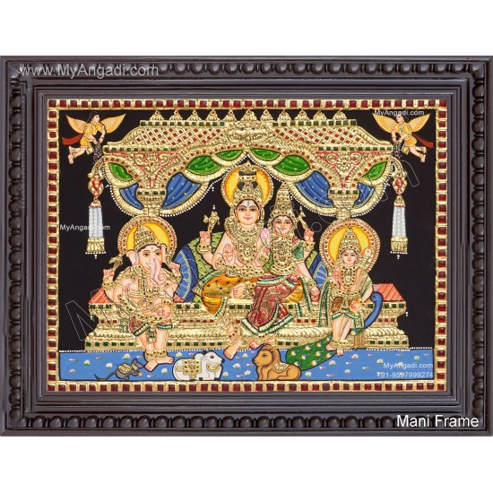Shiva Family Tanjore Painting