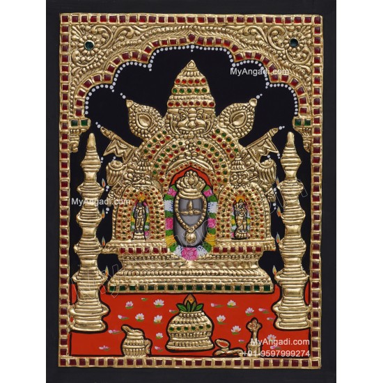 Manjunatha Swamy Tanjore Painting