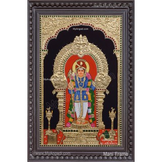 Palani Raja Alangara Murugar Tanjore Painting