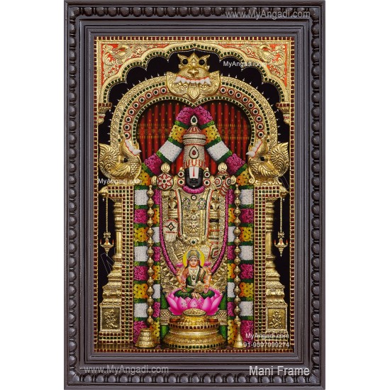 3d Balaji Lakshmi Tanjore Painting