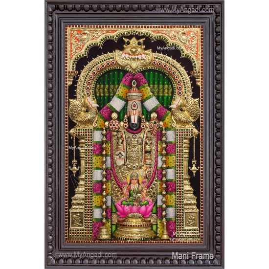3d Balaji Lakshmi Tanjore Painting
