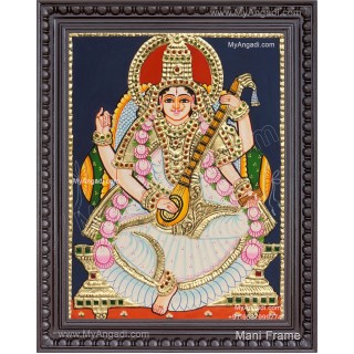 Saraswathi Tanjore Painting